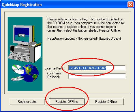 Register-Quickmap-Offline